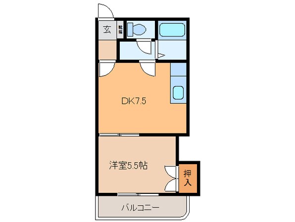 ｻｳｽｺｰﾄ226の物件間取画像